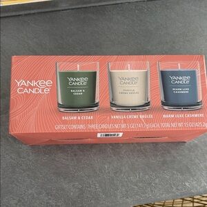 Yankee Candle Trio Votive Set - Green, Cream, Blue